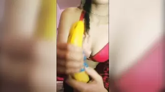 sexy latina teaches a banna