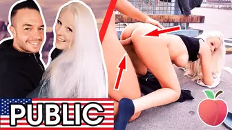 German hottie CAM ANGEL banged outdoors by date! Dates66.com
