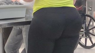 Thick Latina Bubble booty at airport