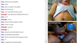 Masturbating in panties on webcam