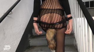 German amateur Miley Weasel submissive Sex in a Parking Lot