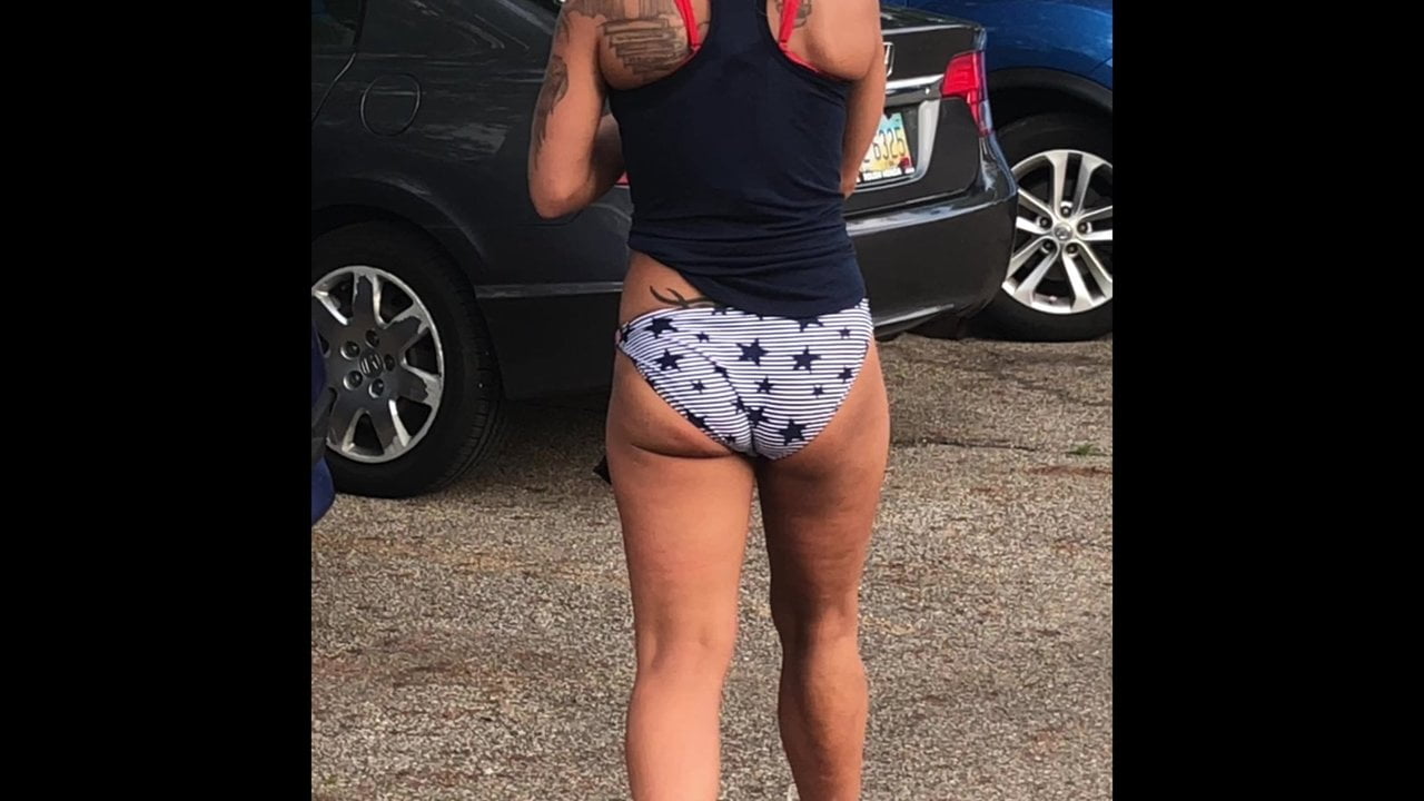 Bikini, MILF, Outdoor, PAWG, Voyeur, amateur voyeur, big ass walking, booty...