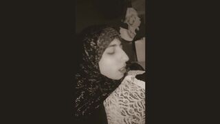 Arab Beurette Hijab Swallowing Cumslut